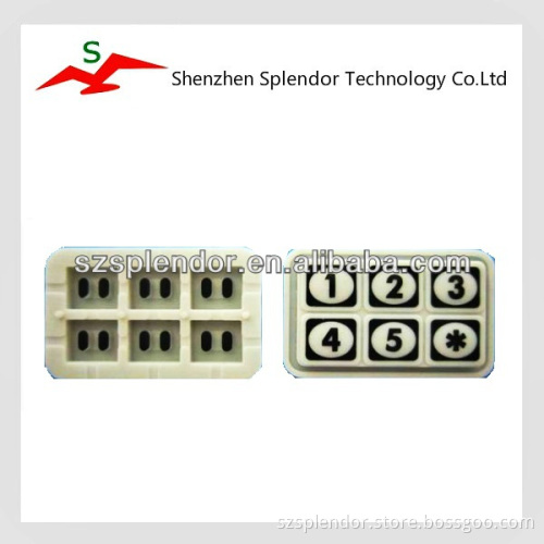 Customized Silicone Rubber Keypads, Keyboard, Switch, Button, Key